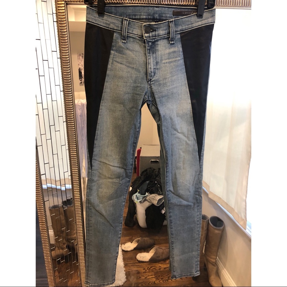 Rag & Bone leather insert skinny jean sold out